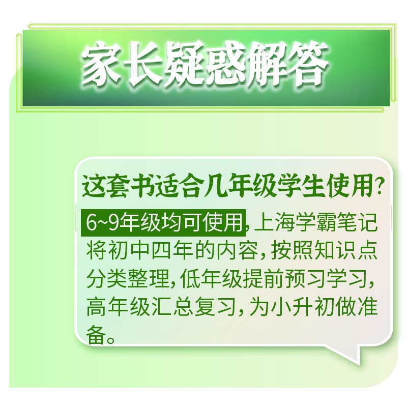 上海学霸笔记初中数学六年级数学知识点钟书金牌教辅沪教版七年级八年级九年级初中教辅中学生中考复习上海初中学霸笔记-图2