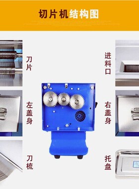 加宽台式电动不锈钢肉丝机切肉片机绞肉切菜商用小型料理机