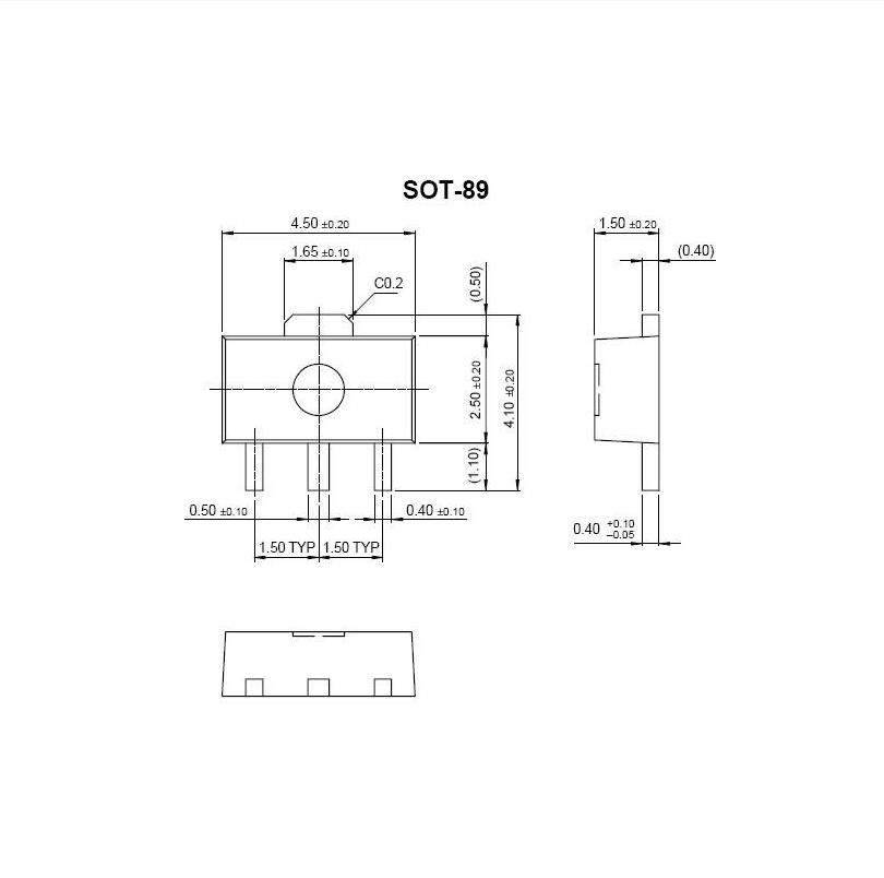 2SK1585 K1585 SOT-89封装贴片三极管集成芯片IC全新-图0