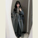 韩系赫本风深灰色呢子大衣女中长款小个子秋冬季高级感毛呢外套