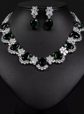 一字肩轻奢高级感项链主婚纱礼服