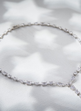 一字肩晚礼服项链高级感小众轻奢