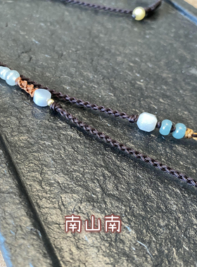 国潮原创复古风秋冬多宝毛衣链男女士项链绳天然A货翡翠挂绳包邮