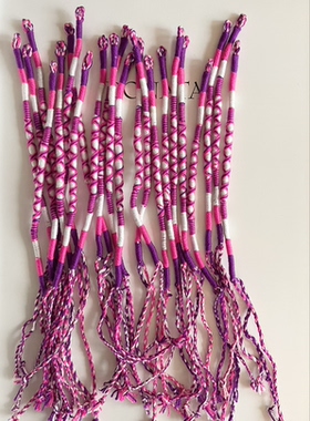 4色泰国手工编织手绳手链 项链绳五色线手绳配饰绳