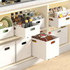 Drawer pull-out cabinet storage rack without installation