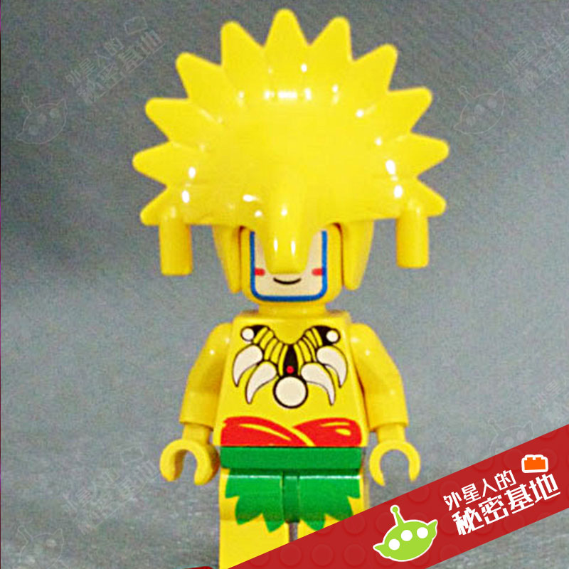 乐高 LEGO 绝版超稀有人仔配件 守护神头盔 食人族部落土著面具 - 图0