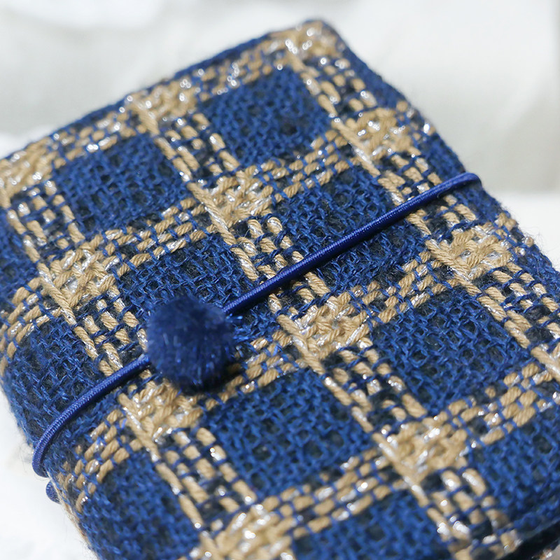 躲在耳里|限量毛呢活页|宝蓝格纹大气高级精致氛围重工手帐本m5a7,淘宝优惠券,粉丝福利购,淘宝优惠卷