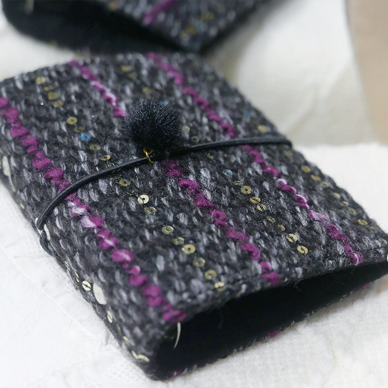 躲在耳里|限量毛呢活页|紫黑色高级亮片气质感氛围重工手帐本m5a7,淘宝优惠券,粉丝福利购,淘宝优惠卷