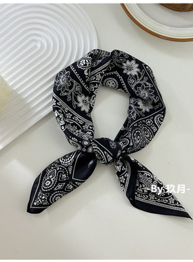 春秋腰果民族风丝巾发带