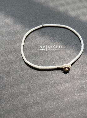 白色海边叠戴百搭细手链