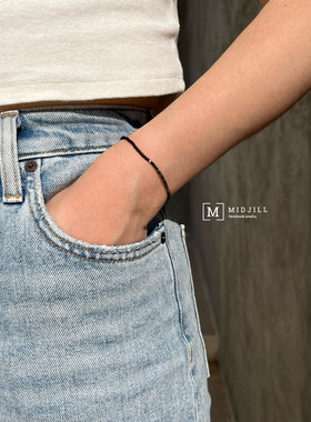 cosmo磨砂黑拼marble色系手链