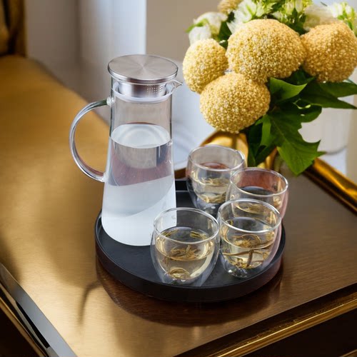 茶杯托盘圆形密胺仿瓷特大号家用白色放杯子婚鞋塑料商用酒店收纳 - 图3