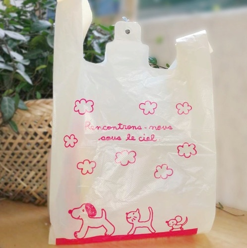 经典小狗塑料袋马夹袋手提背心袋可爱打包食品袋批发定做100枚装 - 图2