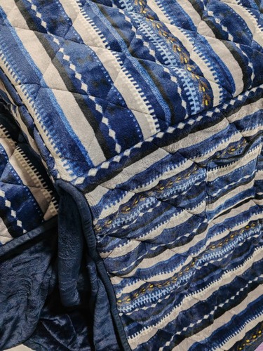 出口日本暖桌被冬季暖炉桌套取暖烤火被被炉毯加厚烤火罩子取暖 - 图2