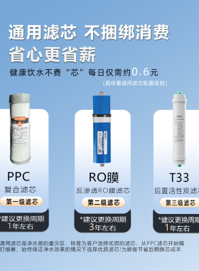 锐普大流量O陈水RO纯水机净水器