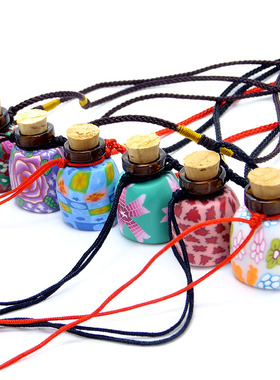 多色简约项链容量大可调节女玻璃