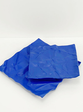 蓝色高级感现代简约欧式新中式克莱因蓝褶皱纹理托盘摆件样板轻奢