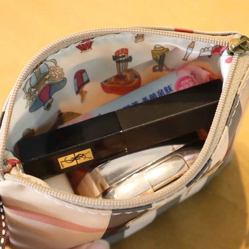 经典格纹防水牛津布零钱包大容量卫生巾收纳包卫生棉包小化妆包,淘宝优惠券,粉丝福利购,淘宝优惠卷