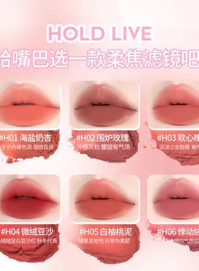 唇冻显白雾面口红唇釉哑光粉色小粉不易泥沾杯HL710HOLDLIVE