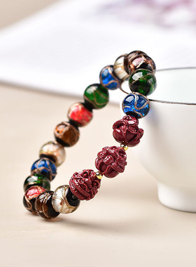 北京香灰琉璃手串手链