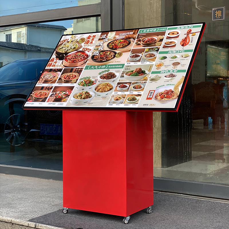 饭店菜品展示牌餐饮led菜谱介绍牌餐厅立式展示架发光灯箱广告牌 - 图2