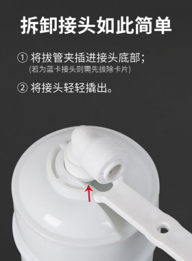 净水器快接头拔管夹2分3分水管通用拆管工具净水器PE管通用拔管叉