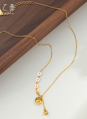 仲夏之晶平安喜乐小胖福元宝项链