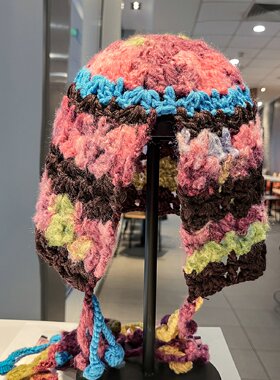多巴胺流苏针织护耳帽女秋冬保暖