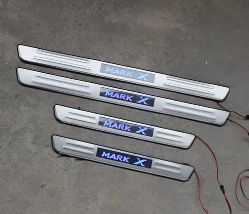 06-19款新锐志MARK-X标LED带灯冷光门槛条 老锐志带灯迎宾踏板 - 图1