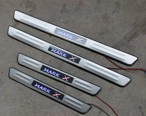06-19款新锐志MARK-X标LED带灯冷光门槛条 老锐志带灯迎宾踏板 - 图0