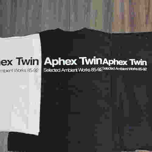 原创美潮SS25 Aphex Twin Ambient Works Tee胸前印花LOGO短袖T恤 - 图2
