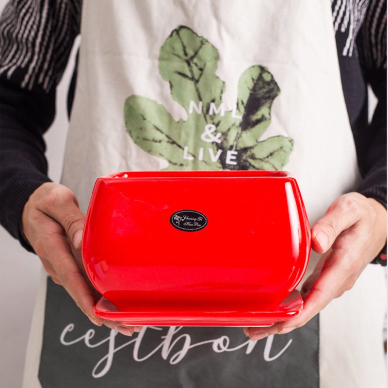 长方形花盆陶瓷大号家用客厅北欧简约带托盘多肉绿萝君子兰蝴蝶兰,淘宝优惠券,粉丝福利购,淘宝优惠卷