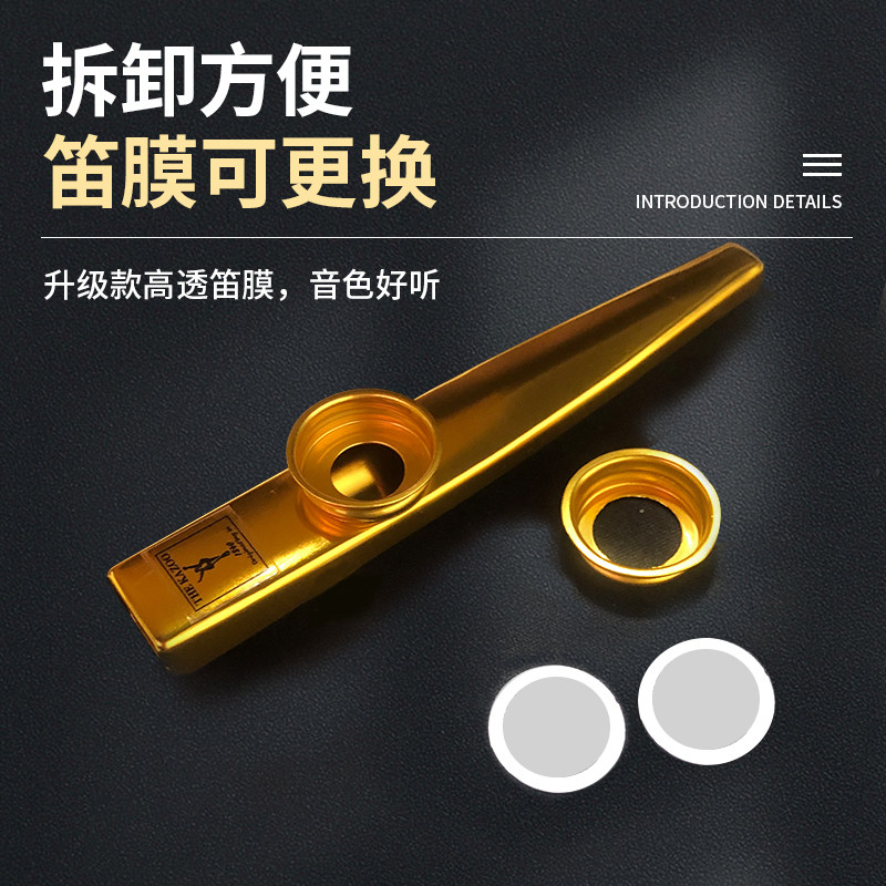 卡祖笛专业初学kazoo金属演奏级小大号吉他尤克里伴奏冷门型乐器,淘宝优惠券,粉丝福利购,淘宝优惠卷
