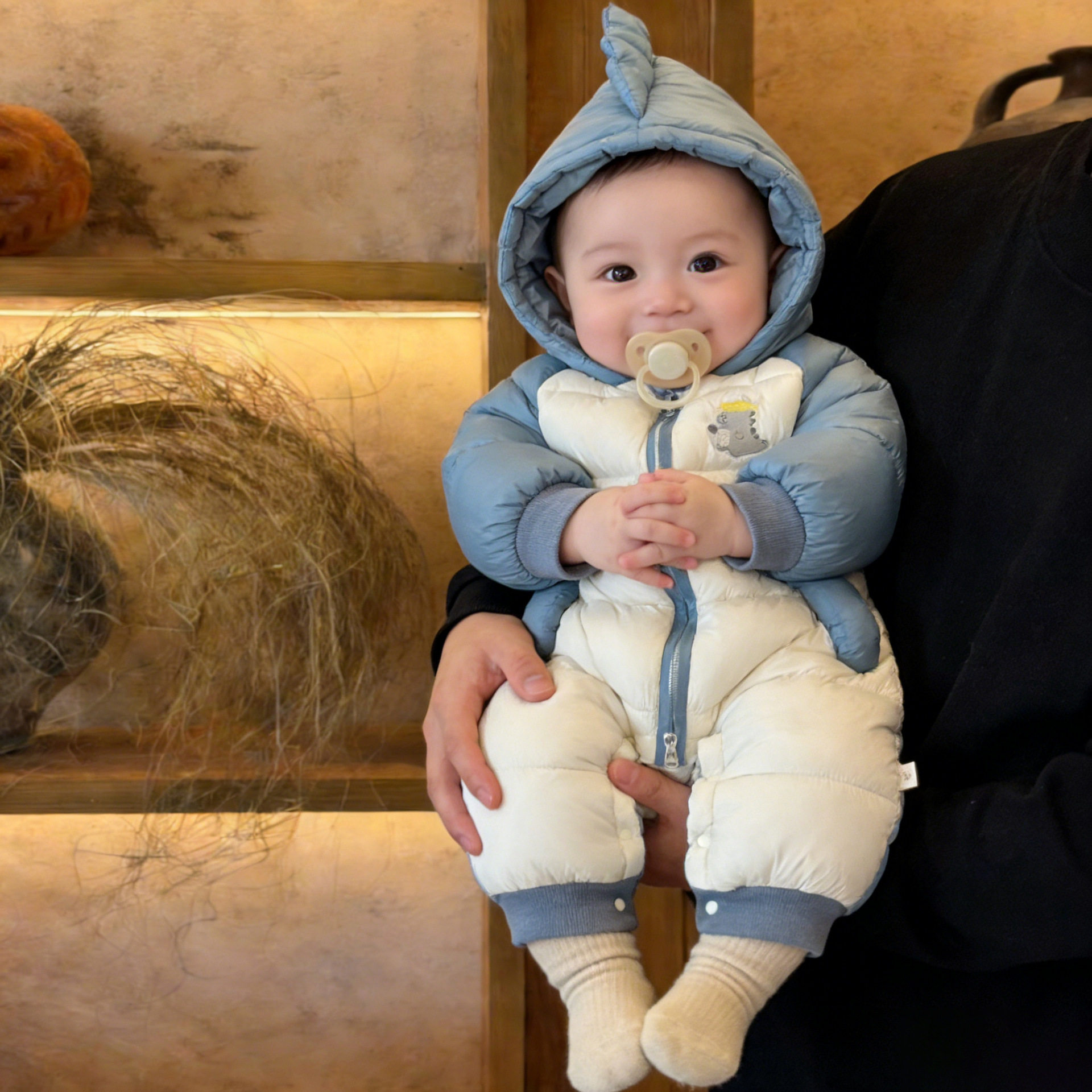 新生婴儿冬季连体衣男女宝宝加厚保暖棉衣冬装爬服外出哈衣外出服,淘宝优惠券,粉丝福利购,淘宝优惠卷