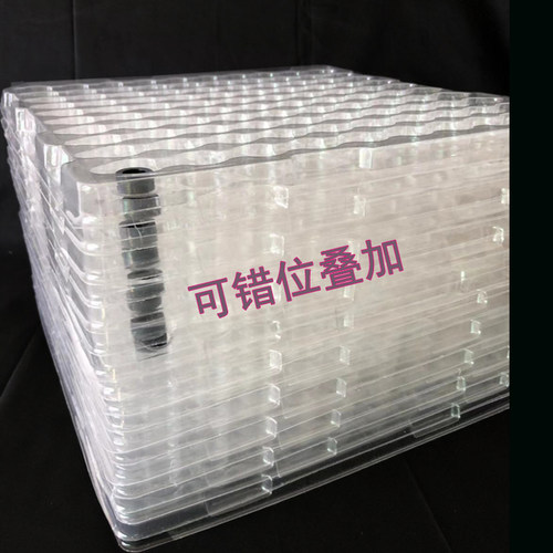 100格透明吸塑托盘现货五金配件汽车零件周转防静电新款上市 - 图0