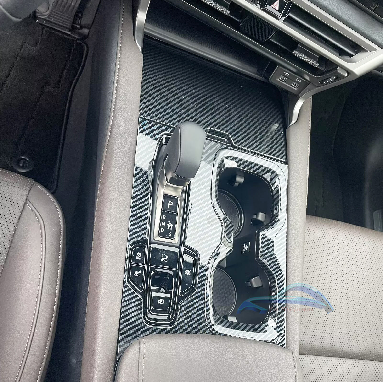 适用雷克萨斯RX排档框面板装饰350h仿碳纤中控水杯内饰改装保护贴,淘宝优惠券,粉丝福利购,淘宝优惠卷