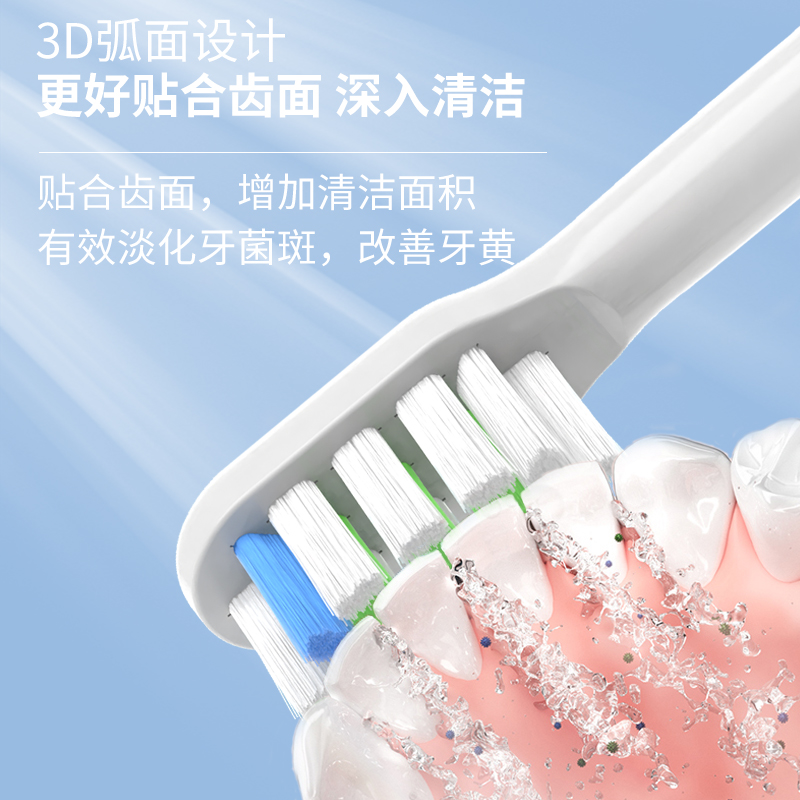 适配美的Midea电动牙刷头MC-AJ0301/0302/0303通用清洁型替换刷头 - 图2