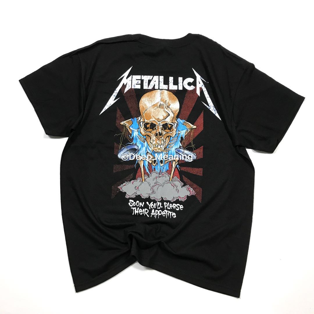 现货| Metallica Dorris Vintage Style Tee经典复古乐队短袖-图0