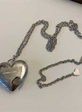 fever同款长款大号爱心项链