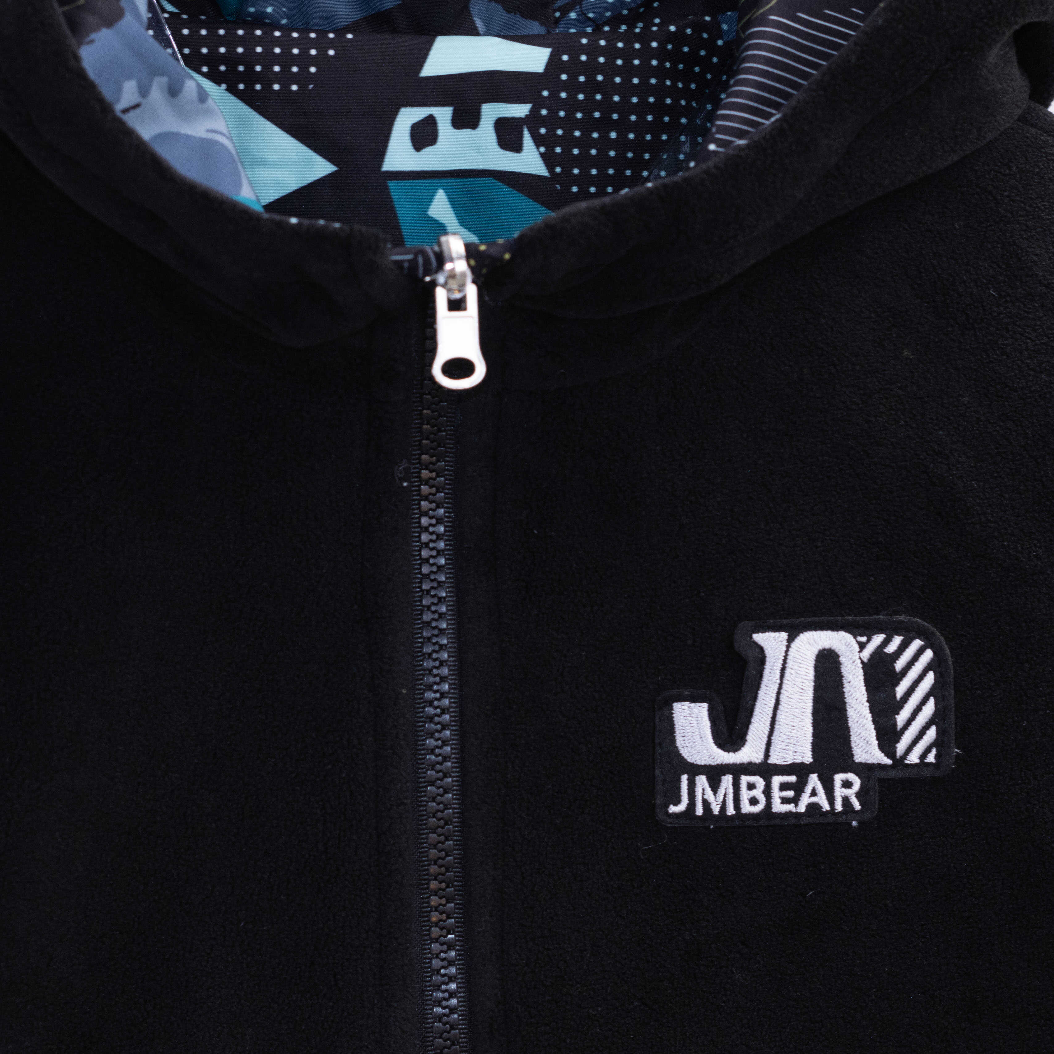 杰米熊品牌童装110-160男女童摇粒绒两面穿保暖防风冲锋衣外套 - 图3