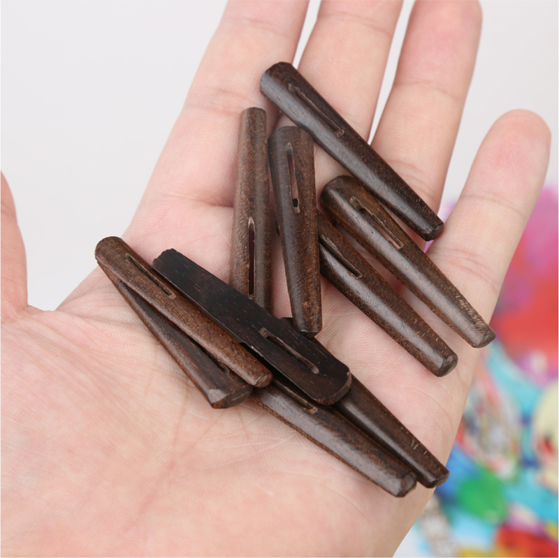 厂家直销5cm黑檀木骨签骨别子古经书函套插销乌木别子木别子插销 - 图0