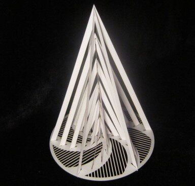 点线面综合立体构成空间构成作业立体书线型纸雕模型设计电子图纸 虎窝淘