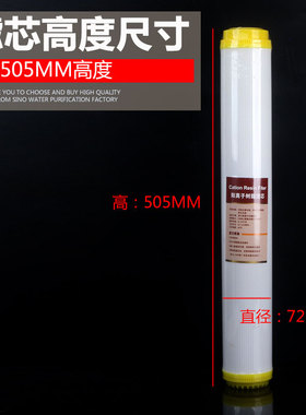20寸软化树脂交换滤芯