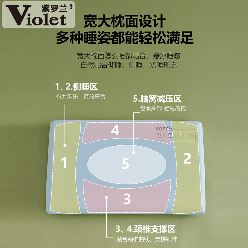 紫罗兰记忆棉零压深睡云感枕头护颈椎助眠成人家用酒店慢回弹枕芯,淘宝优惠券,粉丝福利购,淘宝优惠卷