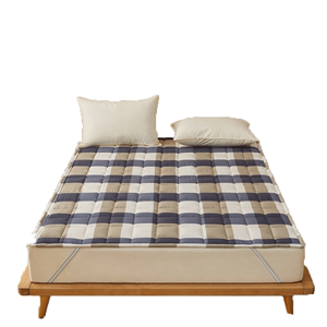 紫罗兰A类色织水洗棉麻床垫褥子家用床护垫被学生宿舍双人床褥垫