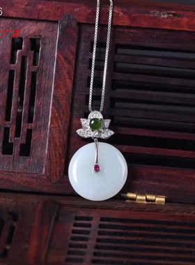 琉璃小挂件纯银七夕礼物全新项链