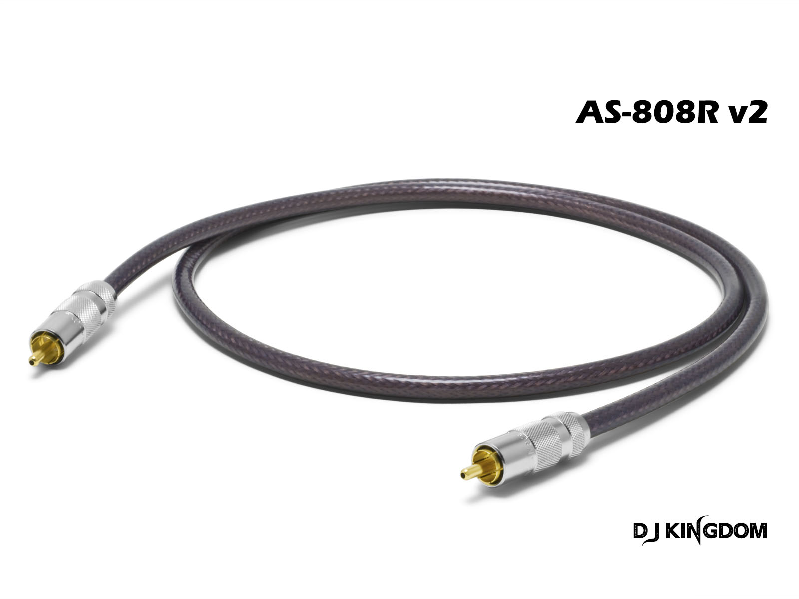 Oyaide欧亚德Neo同轴数字信号线AS808 S/PDIF RCA75欧姆BNC102ssc-图0