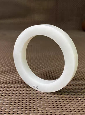 天然和田玉手镯半成品白玉毛圈镯子山料玉石原料无裂微棉A77超值