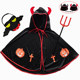Children's clothing horn cape devil