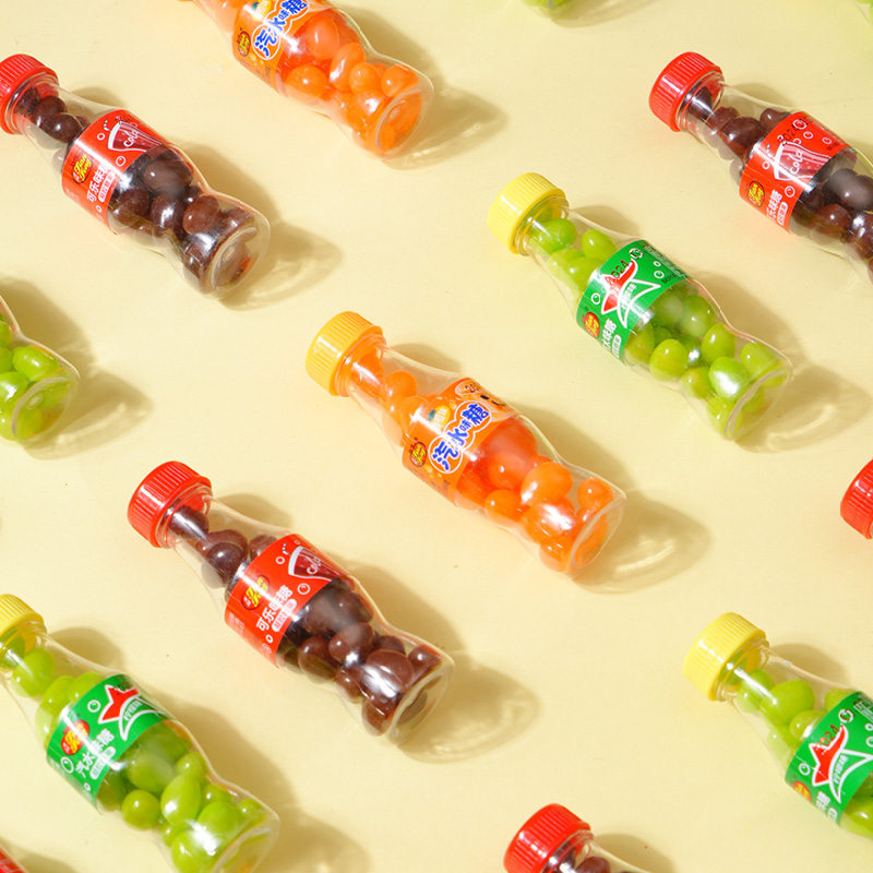 天凤创意汽水味糖迷你瓶装果汁软糖可乐香橙味糖果儿童节日小礼物,淘宝优惠券,粉丝福利购,淘宝优惠卷